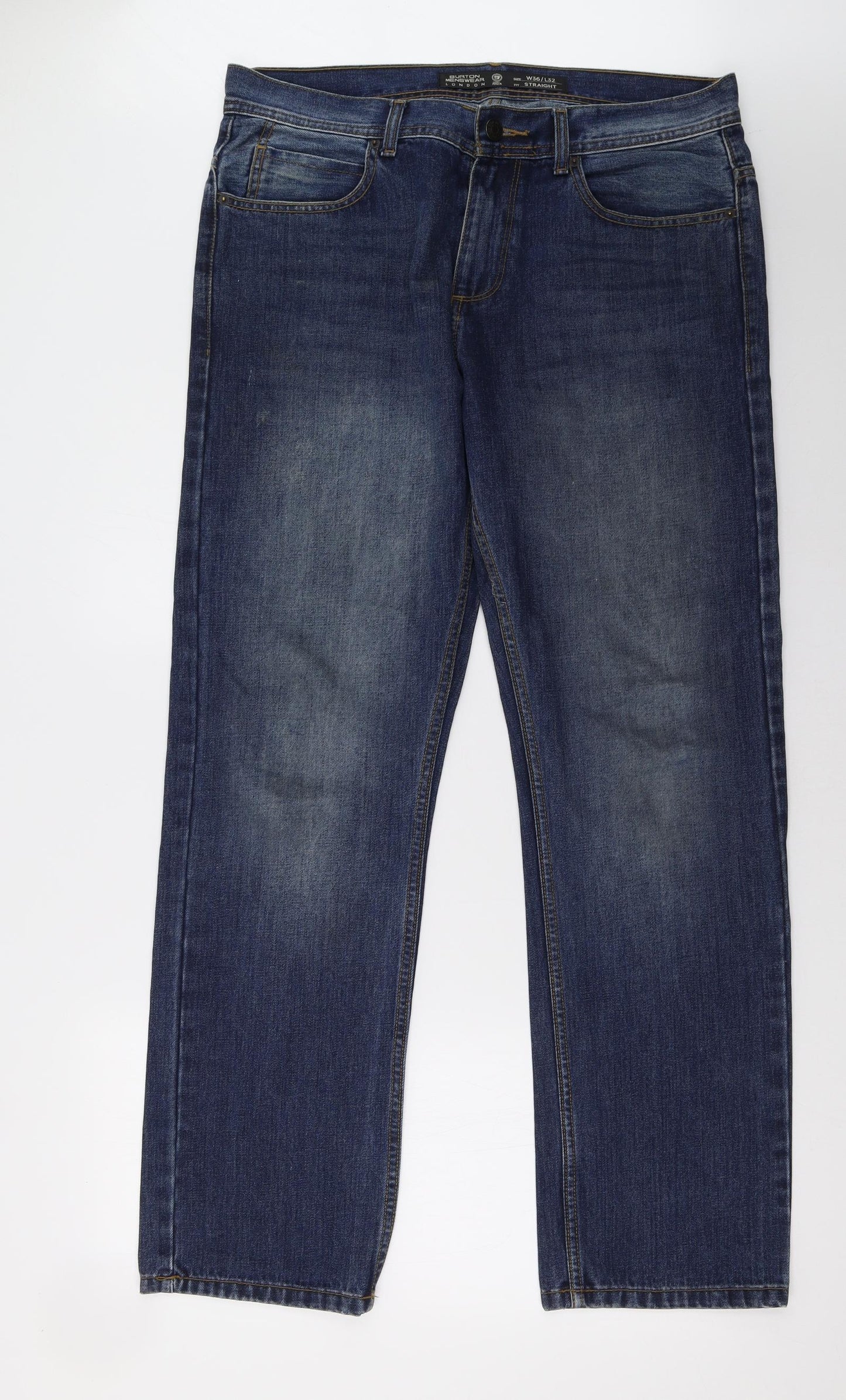 Burton Womens Blue  Denim Straight Jeans Size 36 L32 in