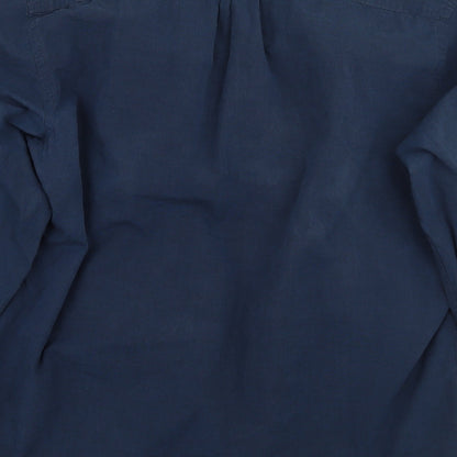Mens UK Size M H&M Blue  Button-Up Long Sleeve Casual Shirt