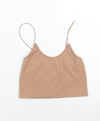 Primark Womens Beige   Cropped Tank Size 2XS