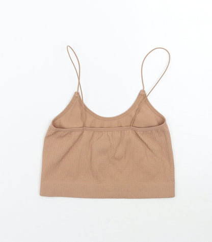 Primark Womens Beige   Cropped Tank Size 2XS