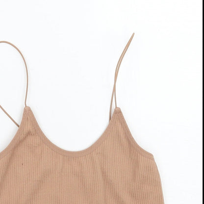 Primark Womens Beige   Cropped Tank Size 2XS