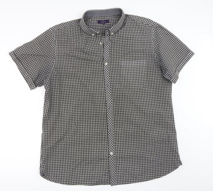 Taylor & Cutter Mens Grey    Button-Up Size 2XL