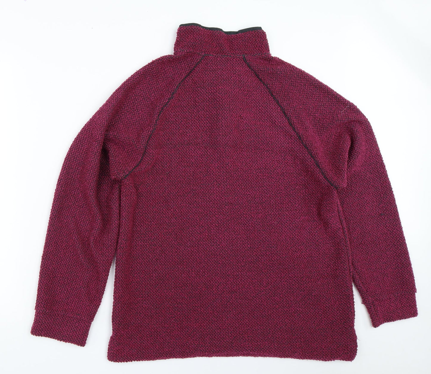 Cotton Traders Womens Pink   Henley Sweatshirt Size M