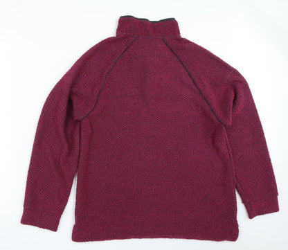 Cotton Traders Womens Pink   Henley Sweatshirt Size M