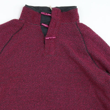 Cotton Traders Womens Pink   Henley Sweatshirt Size M