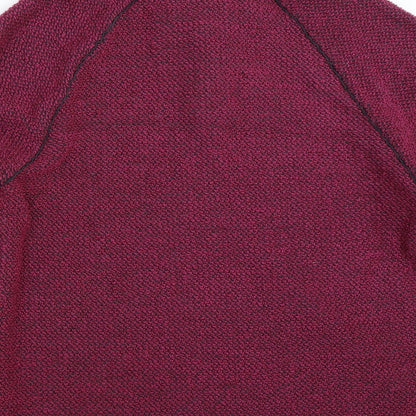 Cotton Traders Womens Pink   Henley Sweatshirt Size M