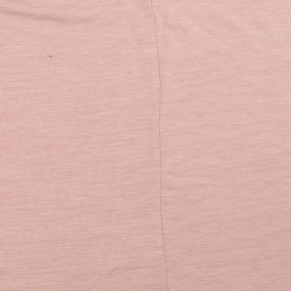 Womens UK Size M New Look Pink Basic T-Shirt