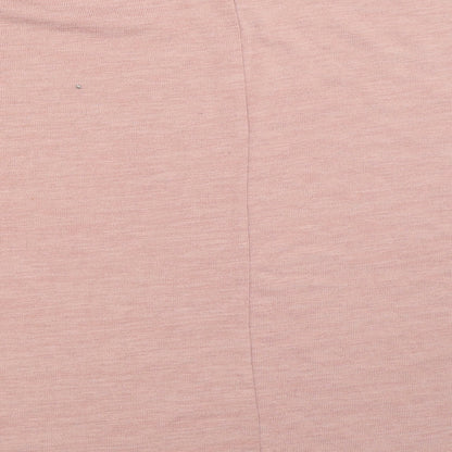 Womens UK Size M New Look Pink Basic T-Shirt