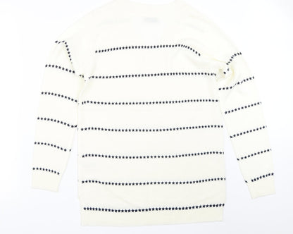 Womens UK Size 8 Papaya Ivory Pullover Jumper