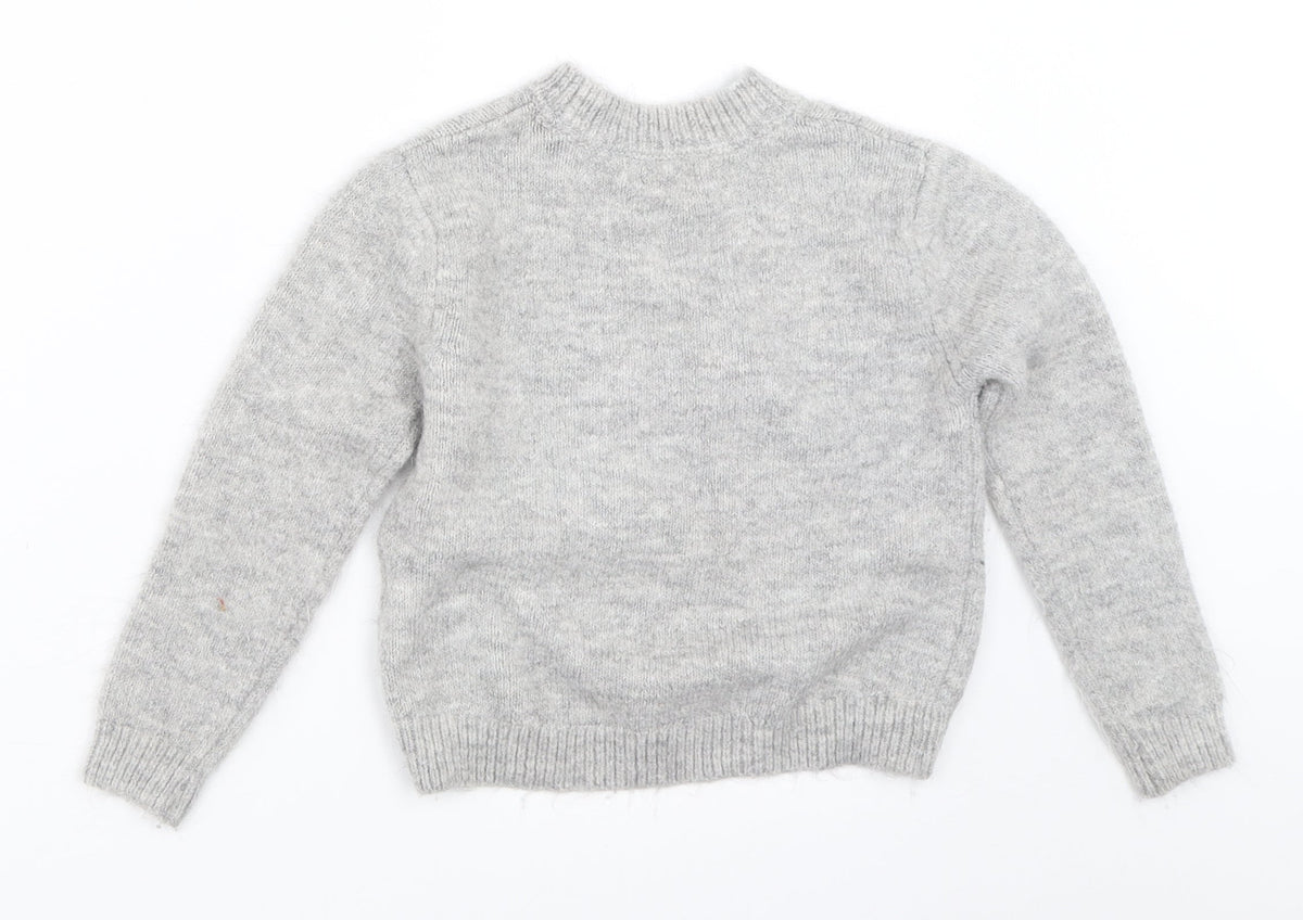Back view of Primark girls’ grey jumper, size 7-8, years