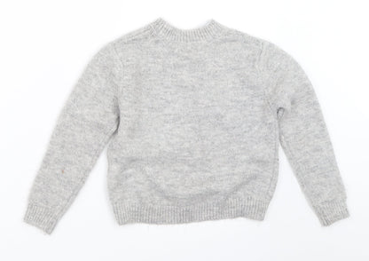 Back view of Primark girls’ grey jumper, size 7-8, years