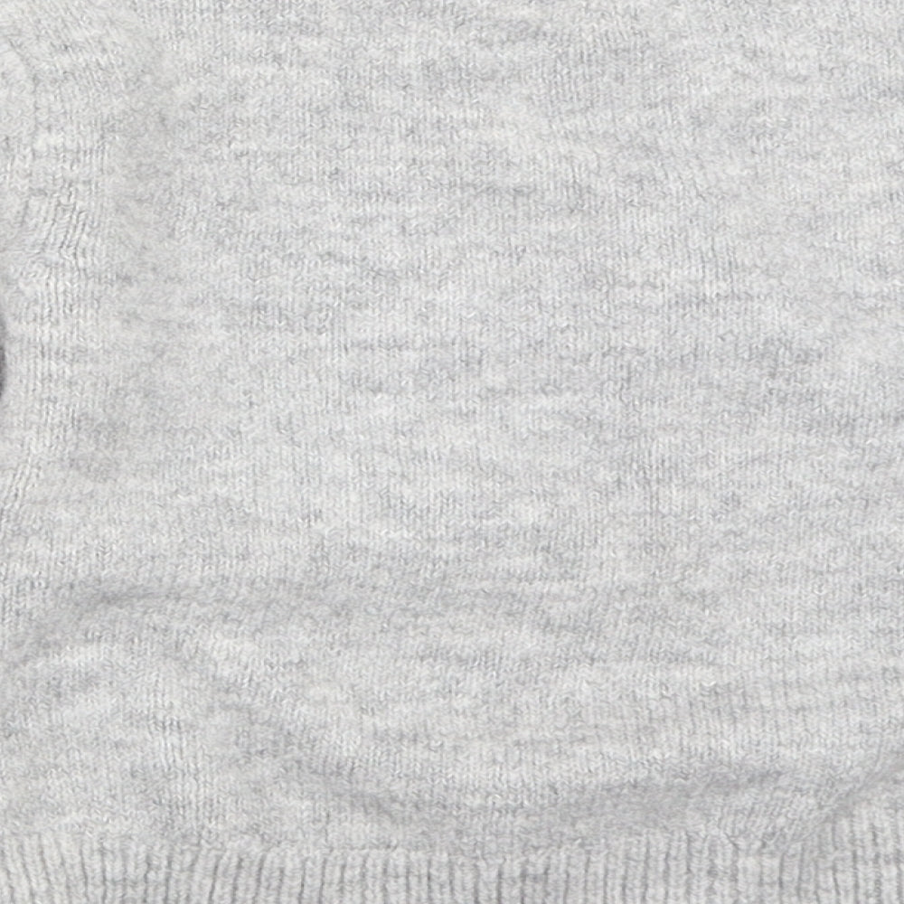 Brand and care label for Primark girls’ grey jumper, size 7-8, years