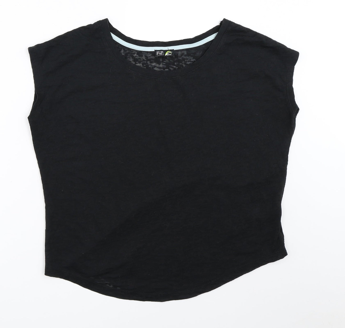 F&F Womens Black   Basic T-Shirt Size 12