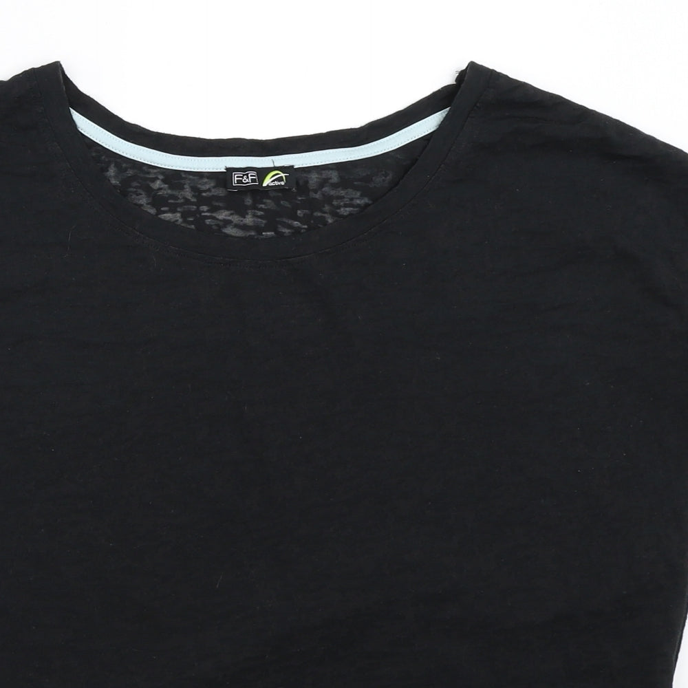 F&F Womens Black   Basic T-Shirt Size 12