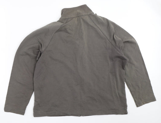 Womens UK Size 20 Marks and Spencer Grey Full Zip Sweatshirt