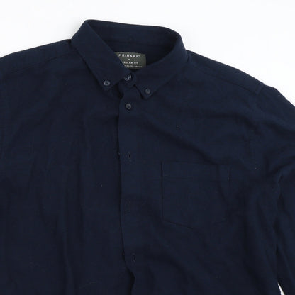 F&F Mens Blue    Button-Up Size M