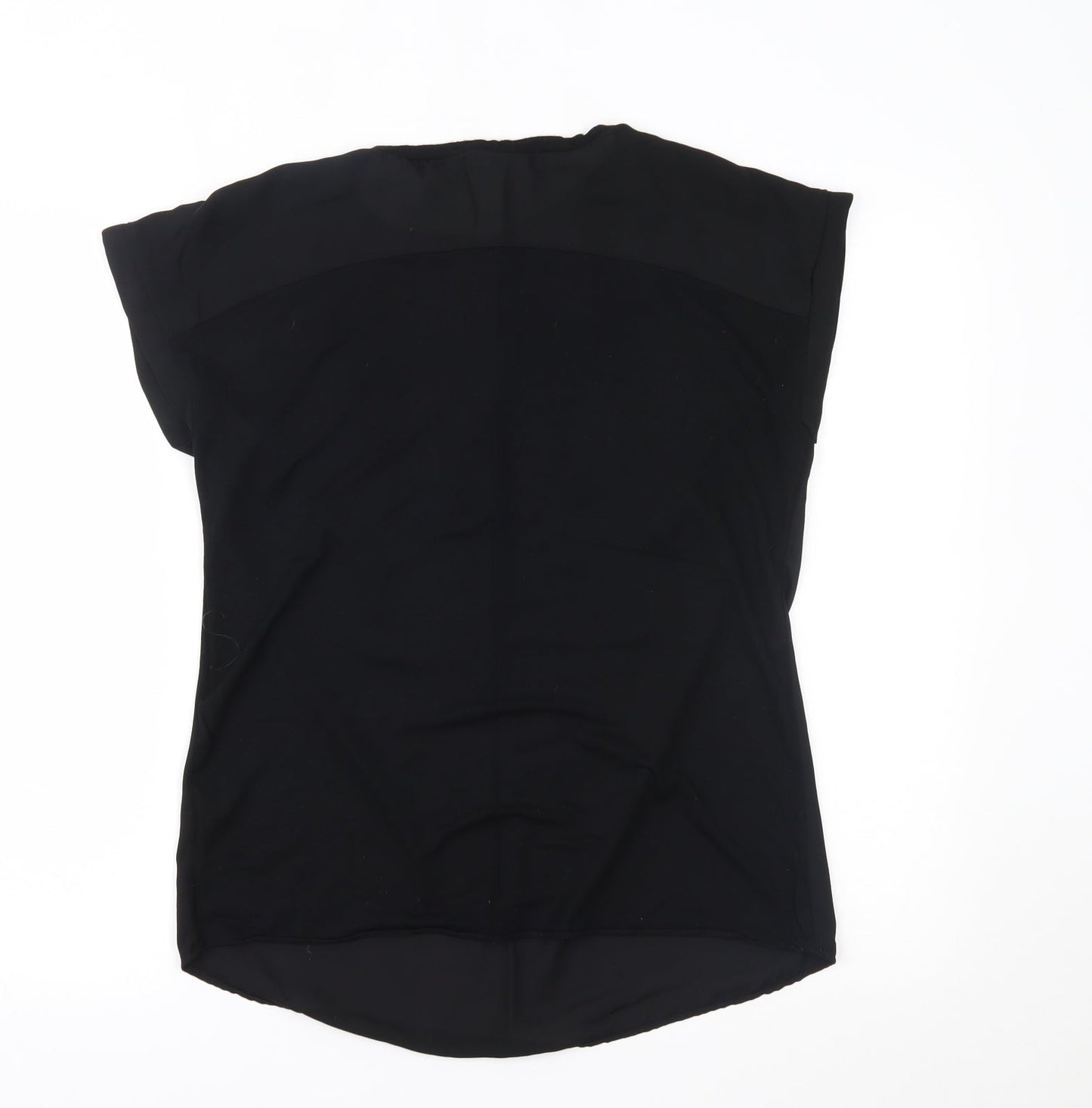 Papaya Womens Black   Basic T-Shirt Size 10