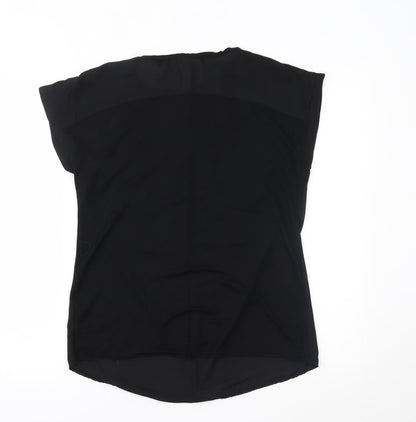 Papaya Womens Black   Basic T-Shirt Size 10
