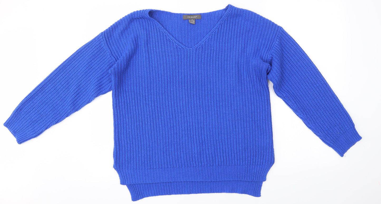Primark Womens Blue   Pullover Jumper Size S
