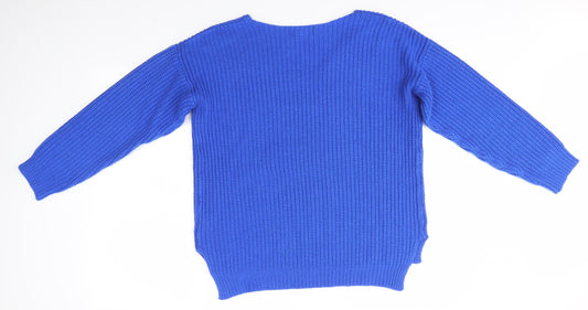 Primark Womens Blue   Pullover Jumper Size S