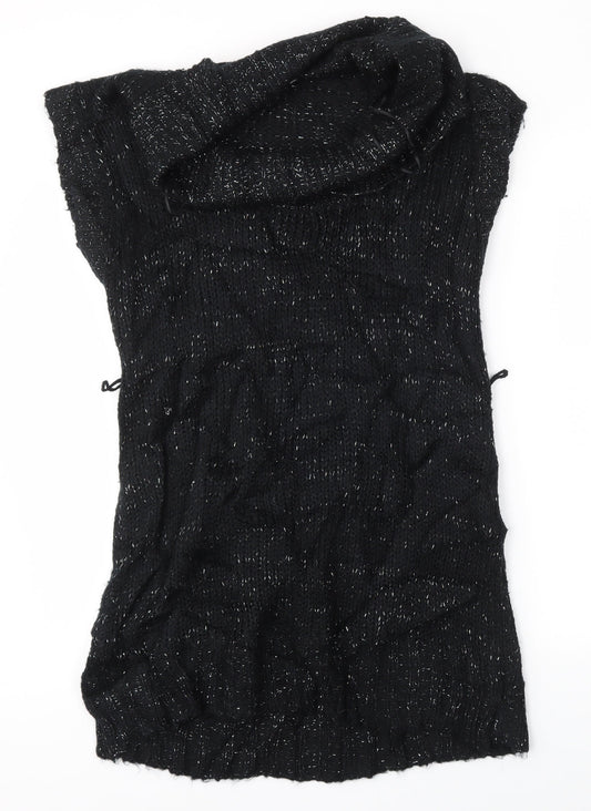 Peacocks Womens Black   Jumper Dress  Size 12