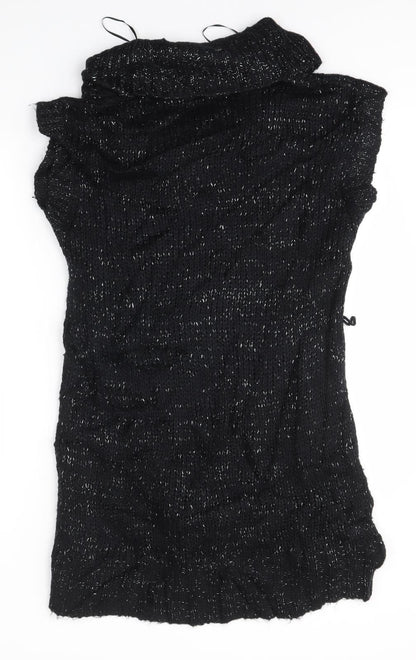 Peacocks Womens Black   Jumper Dress  Size 12