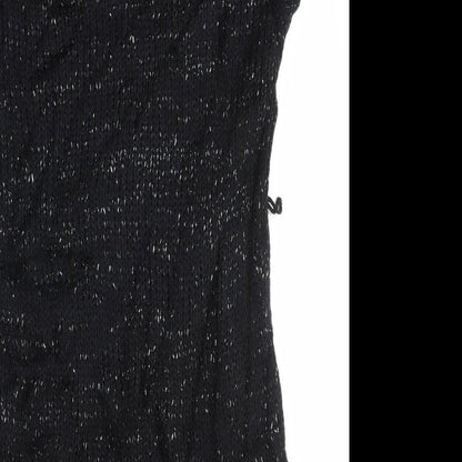 Peacocks Womens Black   Jumper Dress  Size 12