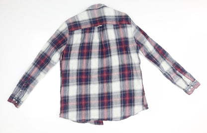 Mens UK Size L Burton Menswear Multicoloured  Button-Up Long Sleeve Casual Shirt