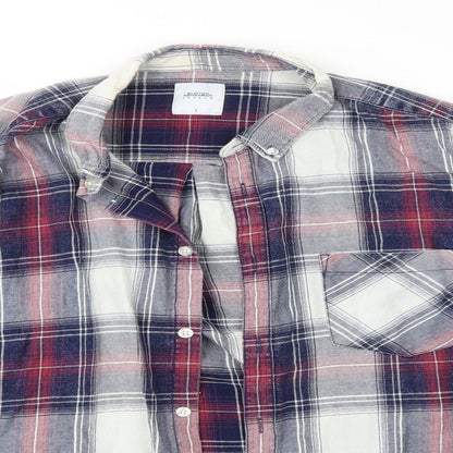 Mens UK Size L Burton Menswear Multicoloured  Button-Up Long Sleeve Casual Shirt