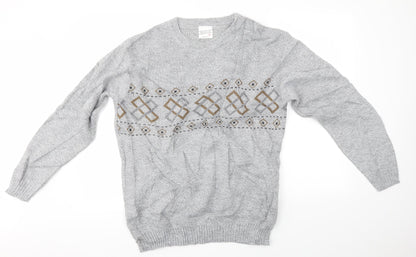 MENSWEAR Mens Grey   Pullover Jumper Size M