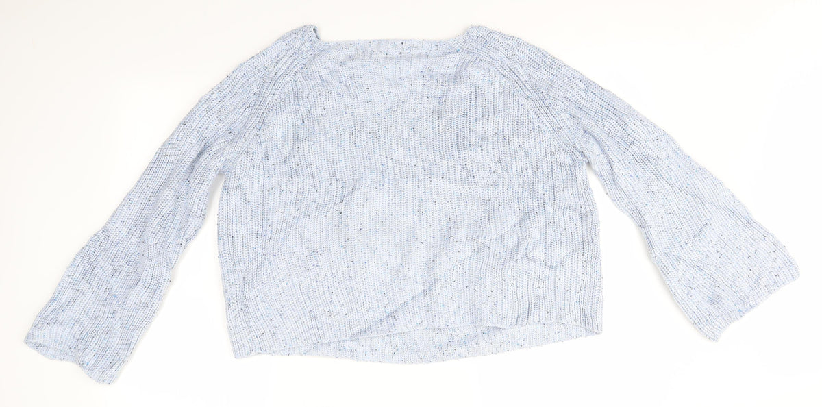 Womens UK Size M H&M Blue Pullover Jumper