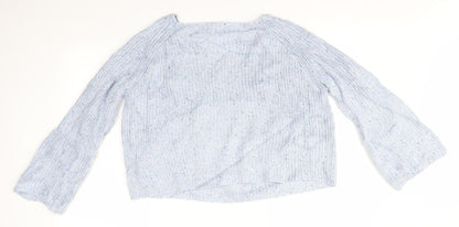 Womens UK Size M H&M Blue Pullover Jumper