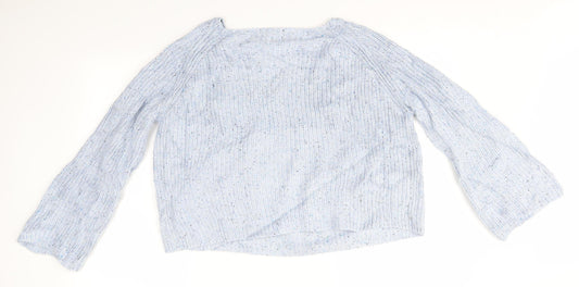 Womens UK Size M H&M Blue Pullover Jumper