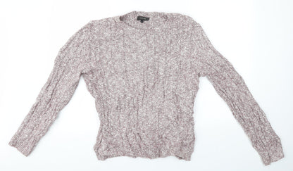 Womens UK Size M River Island Pink Pullover Jumper