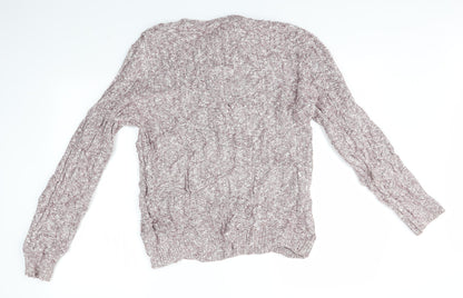 Womens UK Size M River Island Pink Pullover Jumper