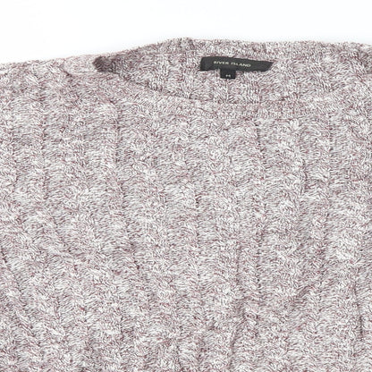 Womens UK Size M River Island Pink Pullover Jumper