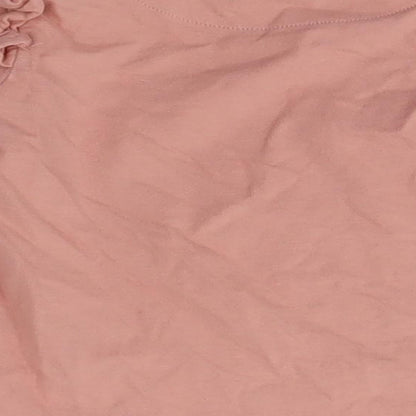 Brand and care label for Marks & Spencer Baby Pink Basic T-Shirt, size 18-24, Months
