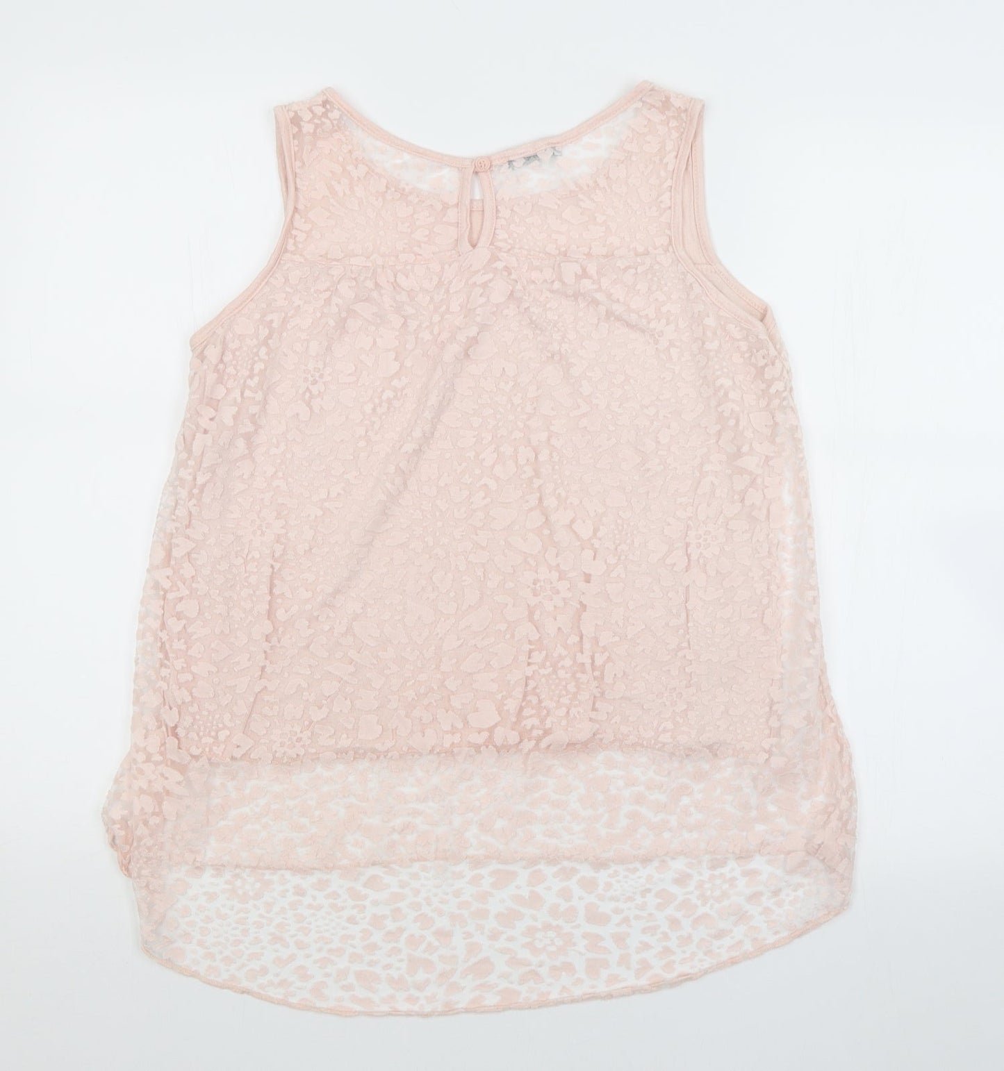 Womens UK Size  Preworn Pink Basic Tank