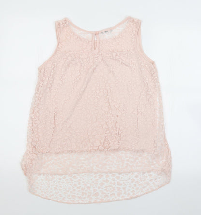 Womens UK Size  Preworn Pink Basic Tank