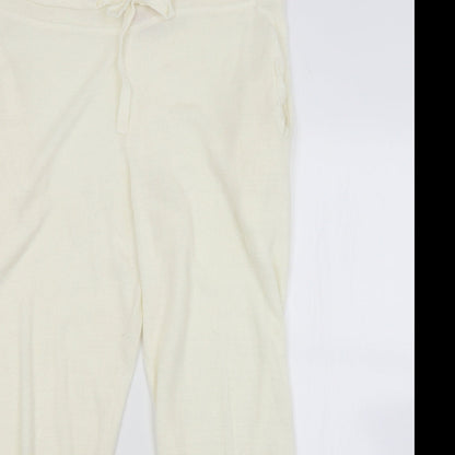 MISSAP Womens White   Sweatpants Trousers Size 12 L27 in