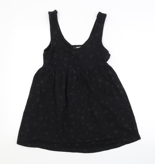 Womens UK Size 10 Preworn Black Basic Blouse