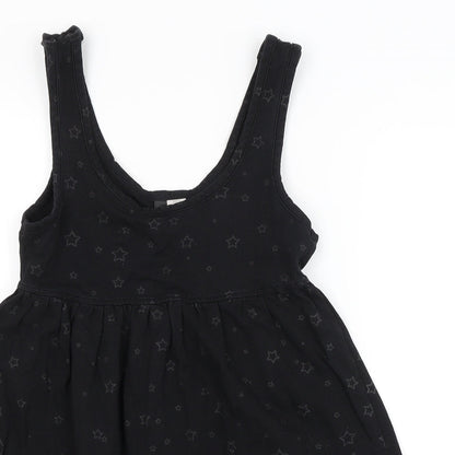 Womens UK Size 10 Preworn Black Basic Blouse