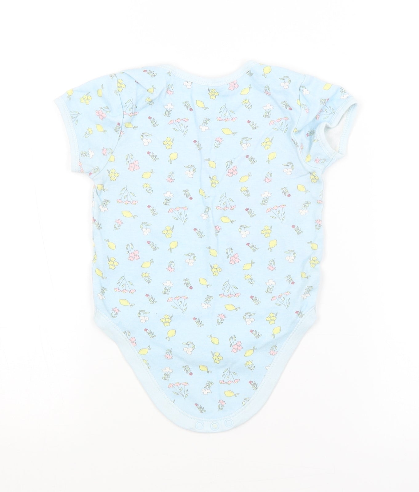 Primark Baby Blue Floral  Babygrow One-Piece Size 18-24 Months
