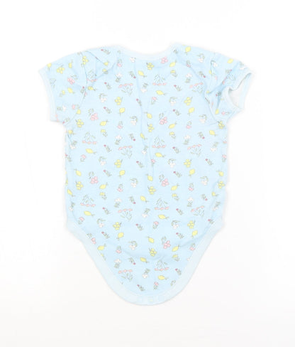 Primark Baby Blue Floral  Babygrow One-Piece Size 18-24 Months
