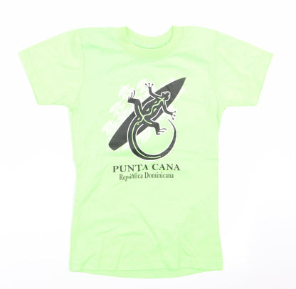 Asemar Boys Green Animal Print  Basic T-Shirt Size 4 Years  - Punta Cana