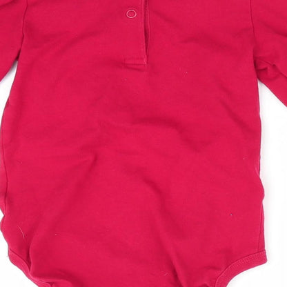 H&M Girls Red   Leotard One-Piece Size 18 Months  - Lace Trim
