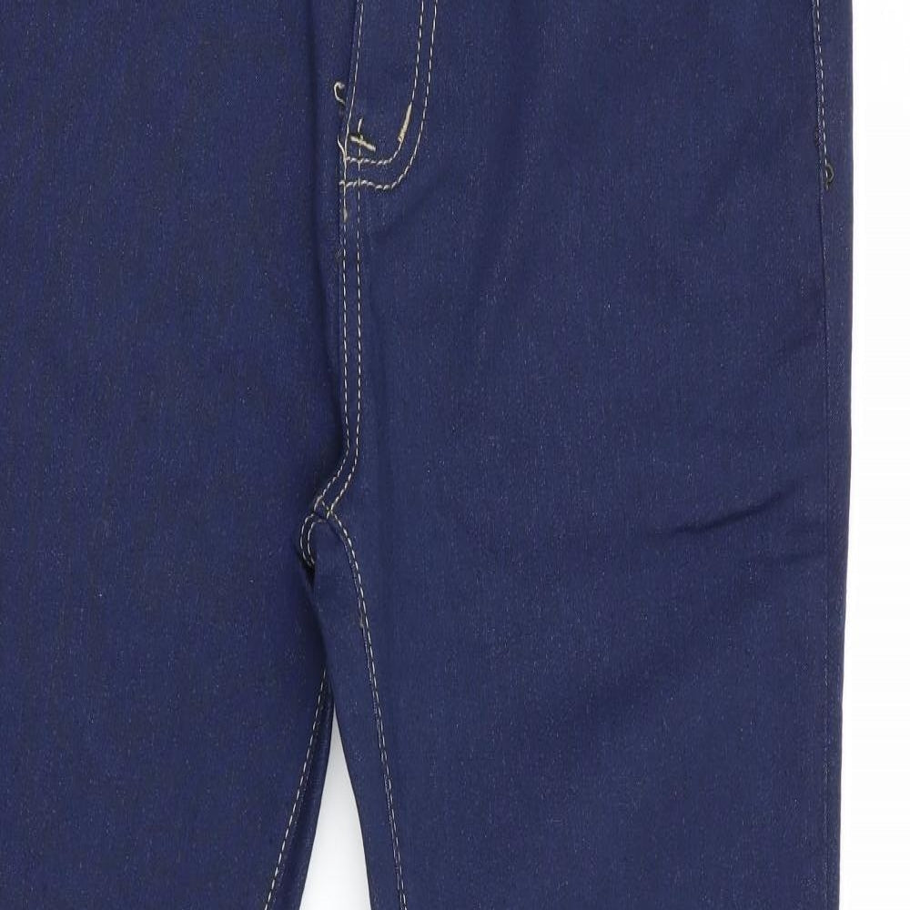 Qian Se Yu Womens Blue   Straight Jeans Size 2XL L28 in