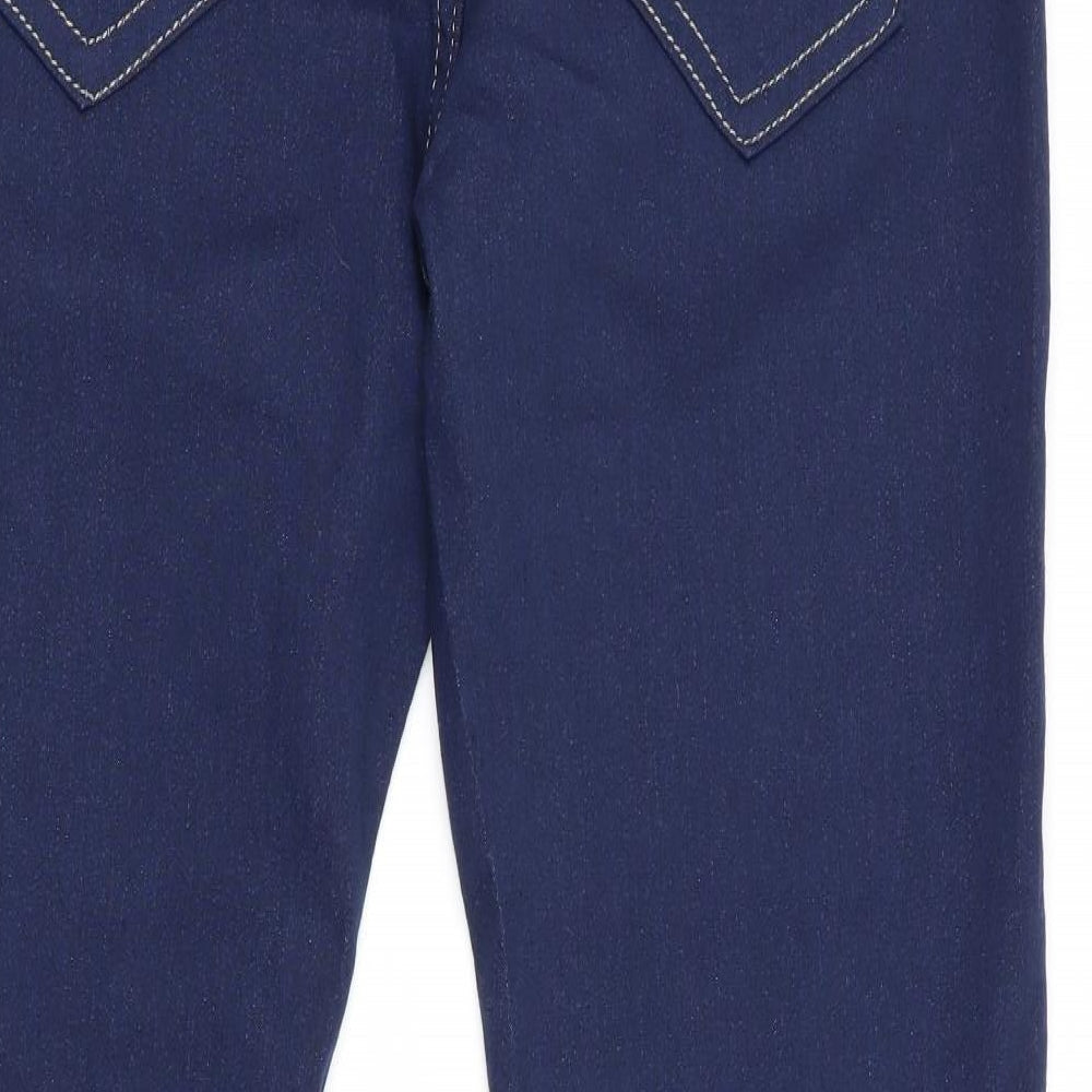 Qian Se Yu Womens Blue   Straight Jeans Size 2XL L28 in