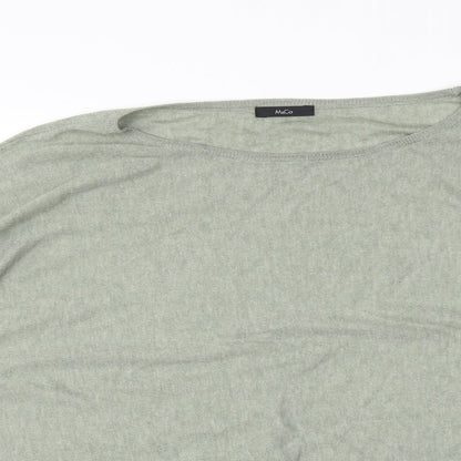 Womens UK Size  M&Co Green Basic T-Shirt