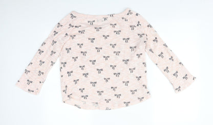 New Look Womens Pink Geometric  Basic T-Shirt